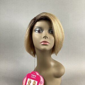 Kelly Short Straight #DR4/Tiramisu Dark Brown Blonde Synthetic Full Wig